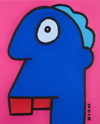 Lot 187 - Thierry Noir (French 1958-), 'I Have The Spirit Of A Marathon Runner This Morning, I Feel The Last Curve Behind Me', 2020