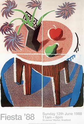 Lot 19 - David Hockney (British 1937-), 'Fiesta', 1988