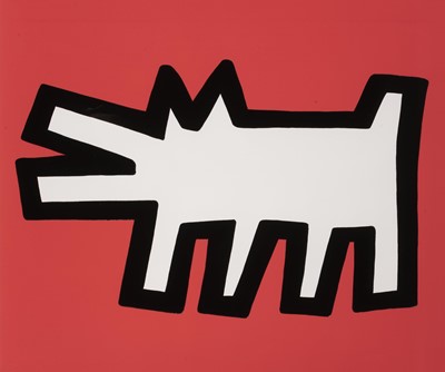 Lot 211 - Keith Haring (American 1958-1990), 'Barking Dog from Icons', 1990
