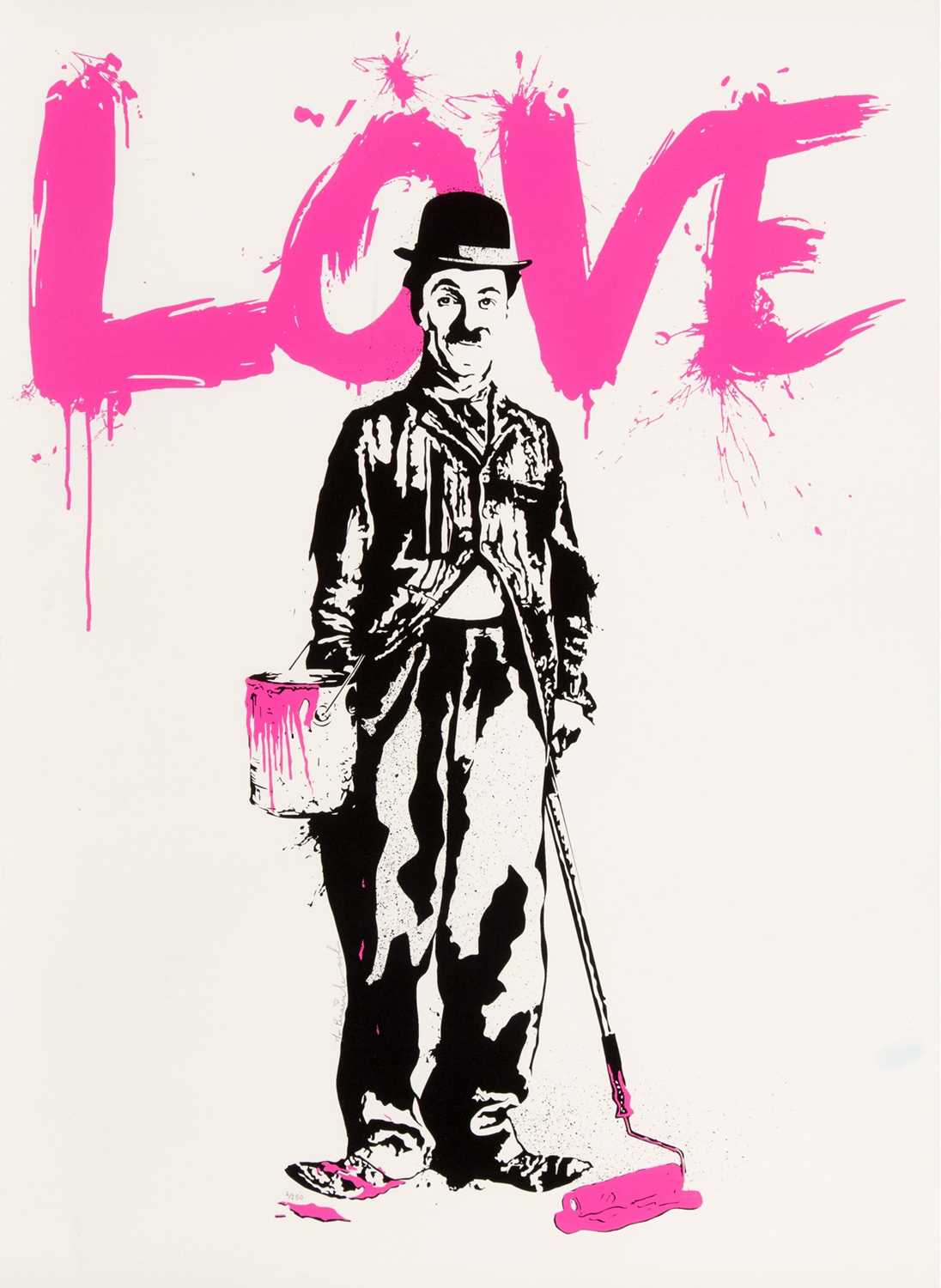 Lot 116 - Mr Brainwash (French 1966-), 'Chaplin Love', 2010