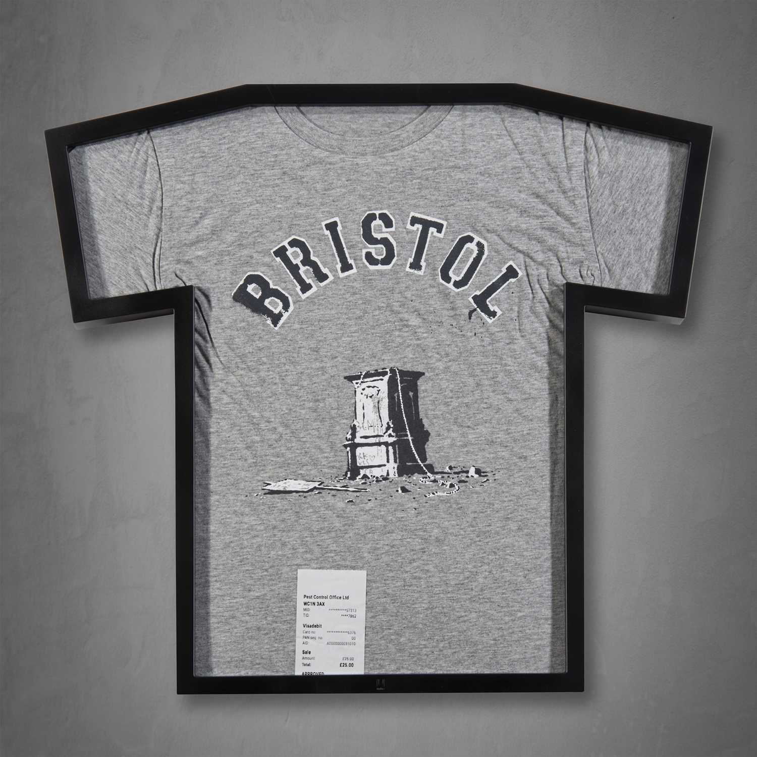 Lot 115 - Banksy (British 1974-), 'Bristol Colston Statue T-Shirt', 2021