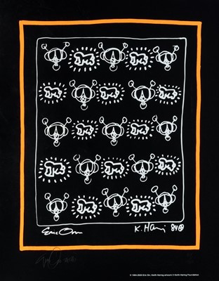 Lot 119 - Keith Haring & Eric Orr (Collaboration), 'Repeat', 2020
