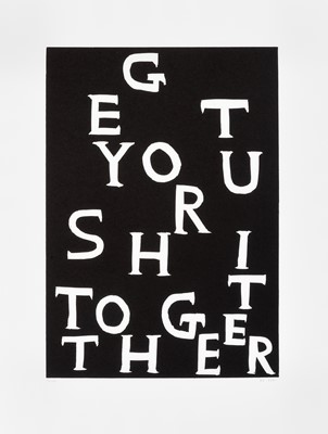 Lot 29 - David Shrigley (British 1968-), 'Get Your Shit Together', 2021