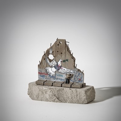 Lot 126 - Banksy (British 1974-), 'Walled Off Hotel - Five-Part Souvenir Wall Section (Peace Dove)'