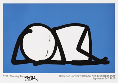 Lot 314 - Stik (British 1979-), 'Sleeping Baby', 2015