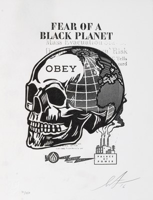 Lot 208 - Shepard Fairey (American 1970-), 'Fear Of A Black Planet & E Pluribus Venom Currency', 2016/2007
