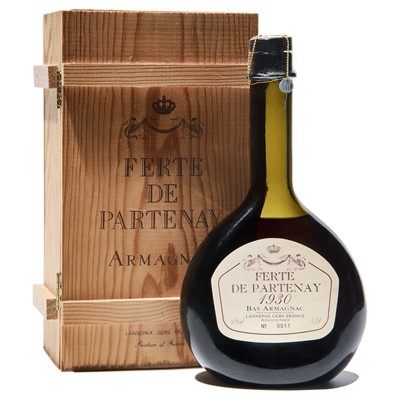 Lot 205 - 1 bottle 1930 Ferte de Partenay Bas Armagnac