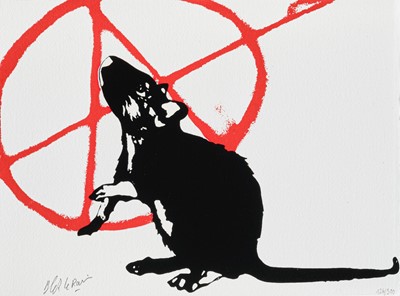 Lot 139 - Blek Le Rat (French 1951-), 'The Anarchist', 2020