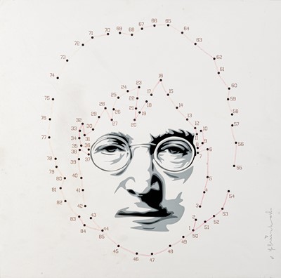 Lot 125 - Mr Brainwash (French 1966-), 'Connecting Lennon (Pink)', 2011