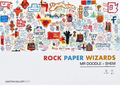 Lot 189 - Mr Doodle & Shem (Collaboration), 'Roc, Paper, Wizards', 2021