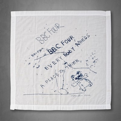 Lot 99 - Tracey Emin (British 1963-), 'BBC Four Handkerchief', 2002