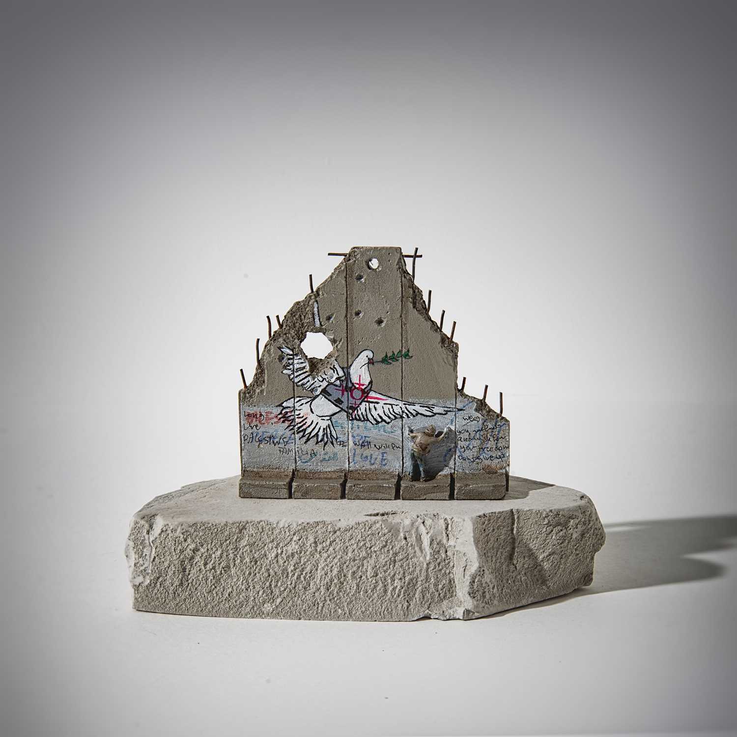 Lot 98 - Banksy (British 1974 -), Walled Off Hotel, Defeated - (Peace Dove)