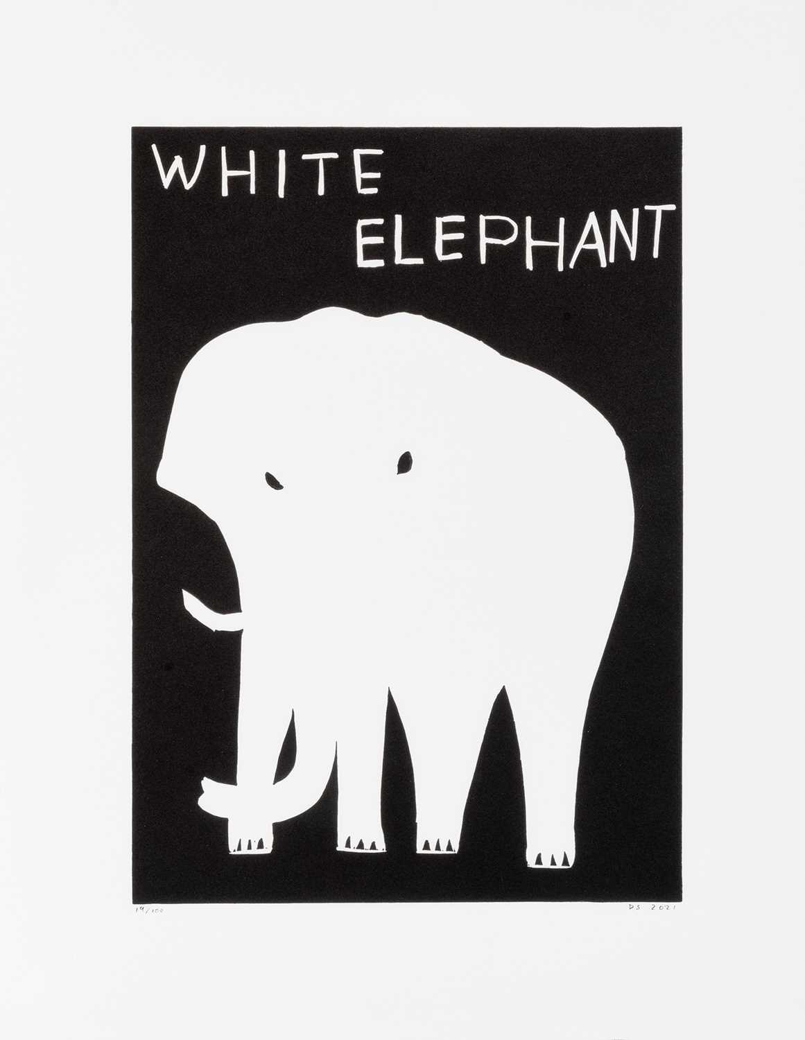 Lot 31 - David Shrigley (British 1968-), White Elephant, 2021