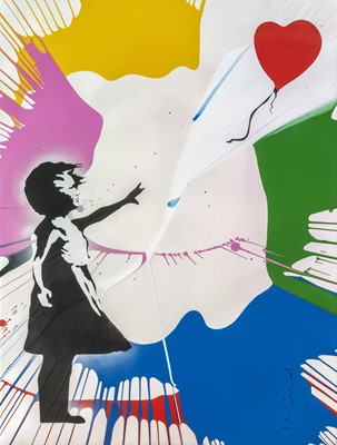 Lot 319 - Mr Brainwash (French 1966-), 'Balloon Girl', 2020